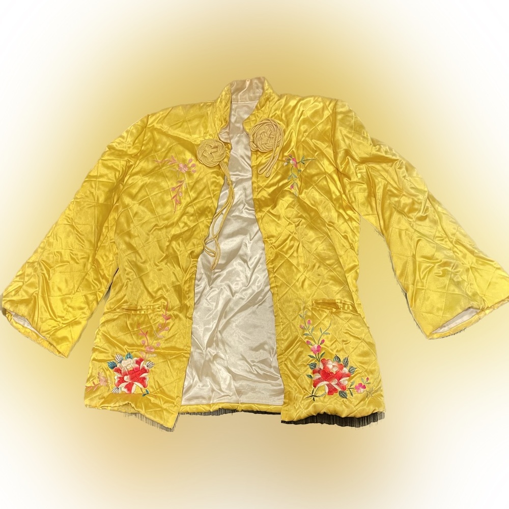 Antique embroidered Asian style coat/robe